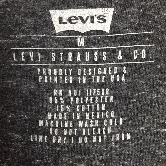 Levi’s NEW Men’s T-shirt Buffalo Heather Gray NWT - Picture 2 of 2